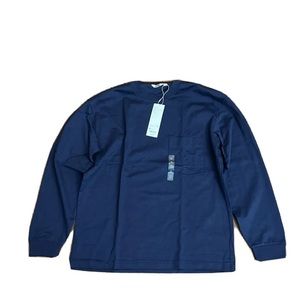 UNIQLO U Crew Neck Long-Sleeve Navy Blue Size Medium Chest 38-41 Inch NEW